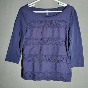 GAP Women's 3/4 Sleeve Top M